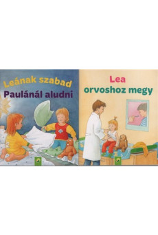 Minikönyvek: Leának szabad Paulánál aludni - Lea orvoshoz megy (2 minikönyv 1 csomagban)